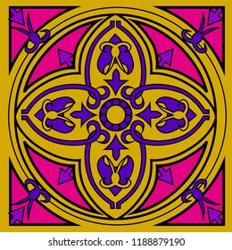 background in a simplistic flower image, vector illustration