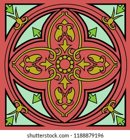 background in a simplistic flower image, vector illustration