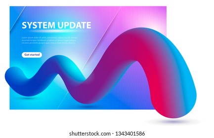 Background for the site, screen saver, presentation, wallpaper. Liquid shape background for trendy design. Color: pink, blue, purple.
