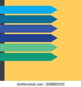 Un fondo para un índice de libros de seis ejes, para mostrar títulos de conferencias, títulos de investigación, un fondo de colores consistentes VECTOR
