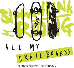 background skate boards street style