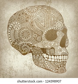 background with skull