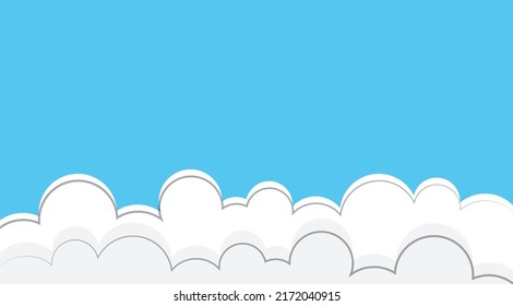 fondo con cielo y hermosas nubes para bandera