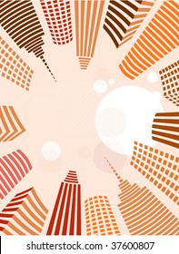 background with a skyscrapers