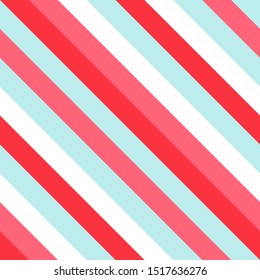 Background with slanted lines. Christmas color. Vector illustration. Striped diagonal pattern for printing on fabric, paper, wrapping, scrapbooking, websites Seamless pattern
