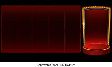 Background for slots game. Vector illustration
