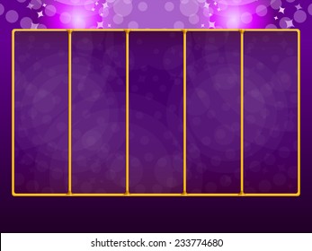 Background for slots game. Vector illustration