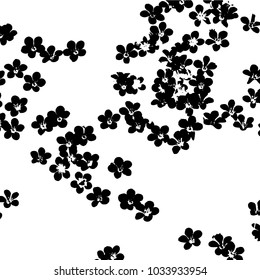 Background with small black flowers