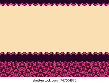 background with small floral elements and place for text