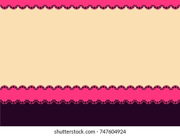 background with small floral elements and place for text