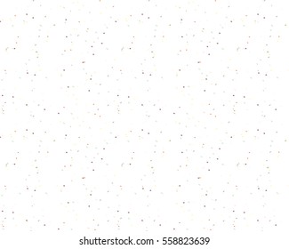 Background with small particles, grains like chocolate chips, pastry or confectionery streusel. Simple and easy Wallpaper White color Vector seamless pattern