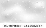 Background of small white hand drawn hearts on gray background. Illustration on Valentine's day