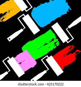 background smear abstract texture grunge brush, shape brush stroke, color spots, different shapes