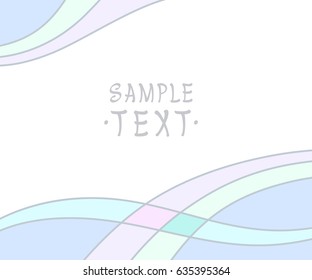 Background of smooth curved lines and curved figures.Space for text.Vector illustration.Flat .