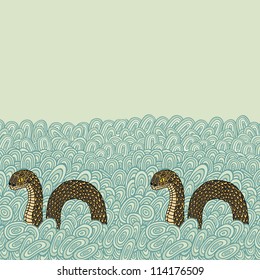 background with a snake