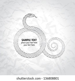 background with the snake
