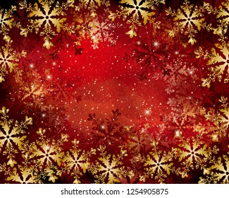 background of snow crystals
