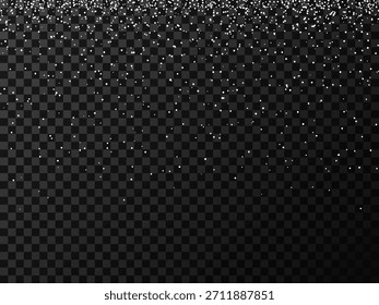 Background with snow falling from above. Vector illustration