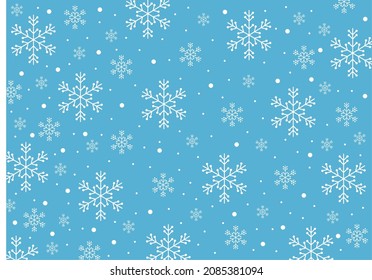 el fondo de la nieve cae con el cielo azul cuando llega la navidad. utilizar este vector para completar el diseño