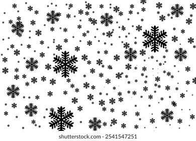 background of snow falling when Christmas arrives