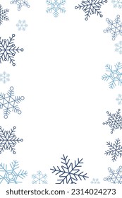 Background of Snowflake Christmas Ornaments