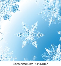 Background with snowflakes