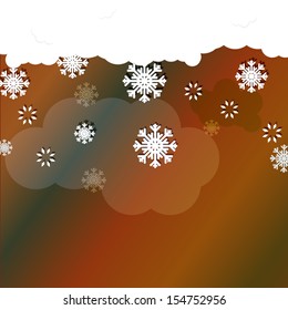 Background with snowflakes. 