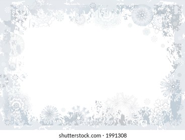 background of snowflakes