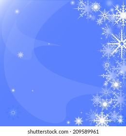 Background of snowflakes