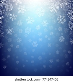 Background with snowflakes. 
