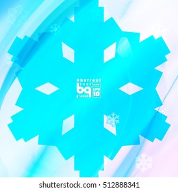 Background snowflakes, Christmas illustration, Vector abstract, colorful texture, blue
