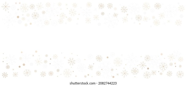 Background with snowflakes to create a New Year card or flyer, Template for Christmas wallpaper. Winter sketches in a modern style, place for text.