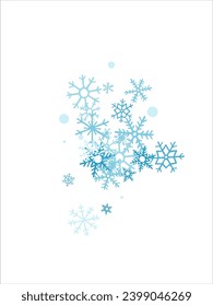 Fondo con diseño de copos de nieve para invierno con espacio de texto. El fondo de los copos de nieve. Ilustración vectorial.