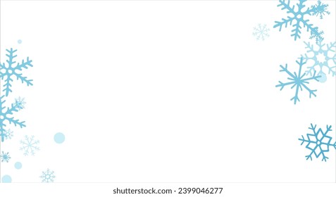 Background with snowflakes design for winter with text space place. Snowflakes background. Vector illustration.