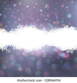 Background with snowflakes. EPS 10 vector file included