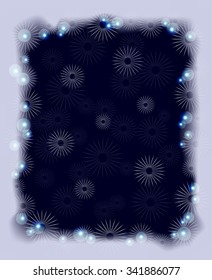 Background with snowflakes and frost for Christmas. EPS10 vector illustration.
