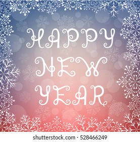 Background with snowflakes. Greeting card