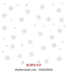 background, snowflakes, icon, vector illustration eps10