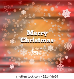 Background snowflakes, Merry Christmas , Vector illustration, colorful texture, bokeh effect