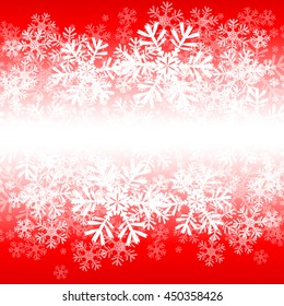 Background with snowflakes. Vector