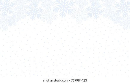 Background with snowflakes. Vector graphic winter pattern.