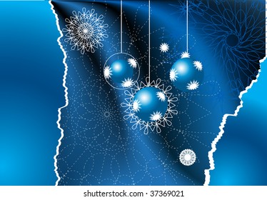  background with snowflakes. Vector illustration