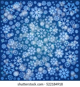 Background with snowflakes. Vector Illustration.