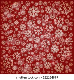 Background with snowflakes. Vector Illustration.