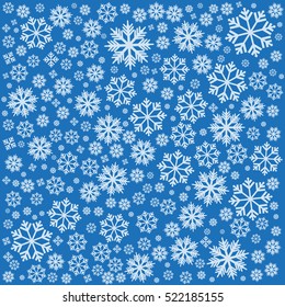 Background with snowflakes. Vector Illustration.