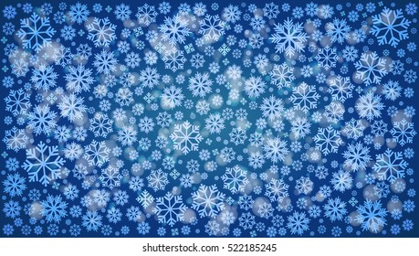 Background with snowflakes. Vector Illustration.