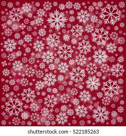 Background with snowflakes. Vector Illustration.