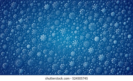 Background with snowflakes. Vector Illustration.