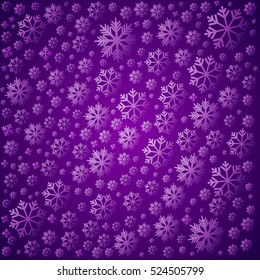 Background with snowflakes. Vector Illustration.