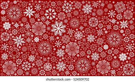 Background with snowflakes. Vector Illustration.
